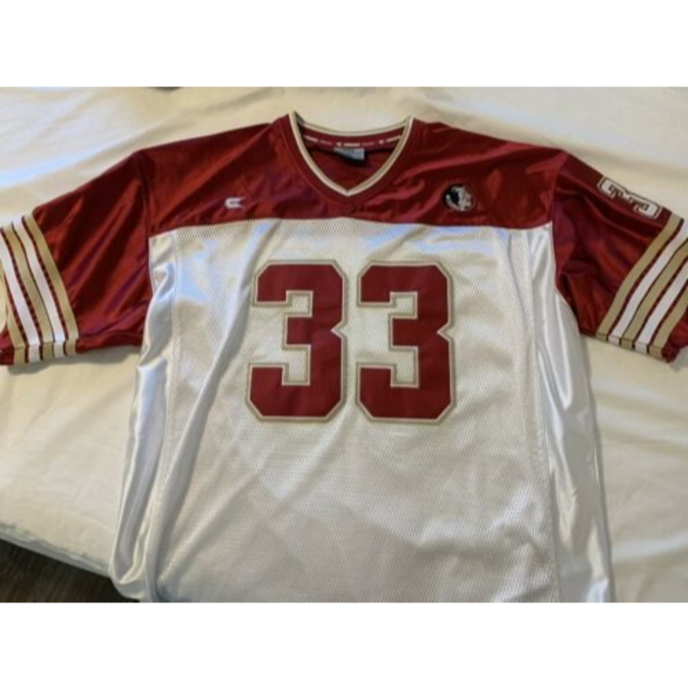 Florida State Seminoles Colosseum White Jersey Size ADULT XXL #33 Sewn FOOTBALL